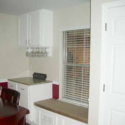 Modernized dining room after