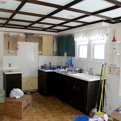 a reader remodeled kitchen before in Grosse Pointe Farms, Mich. 
