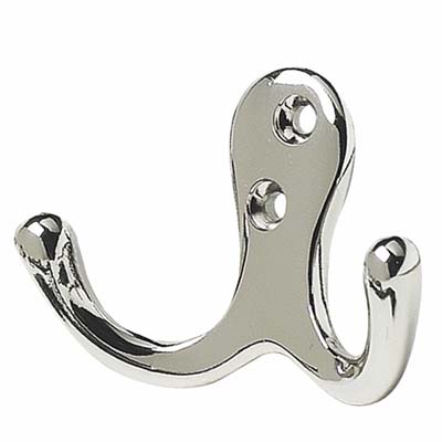 polished chrome utility hook