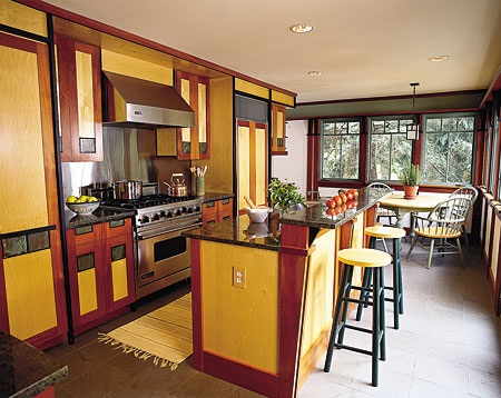 contemporary craftsman kitchen 