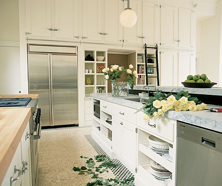 converted church kitchen