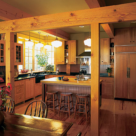 timber frame kitchen