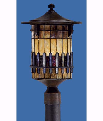 Stained glass lantern