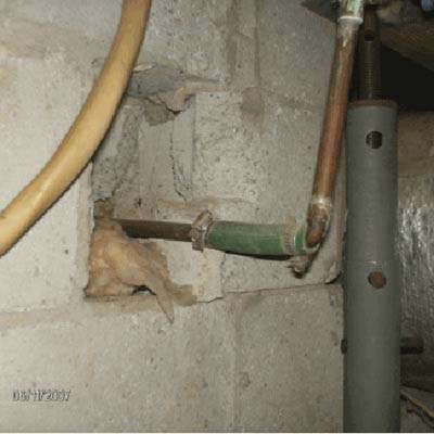 water hose connection