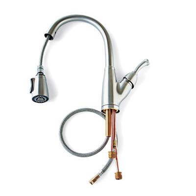 single lever pull down faucet