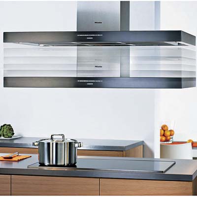 above the cook range hood