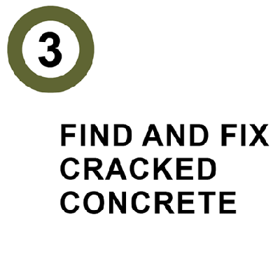Find And Fix Cracked Concrete