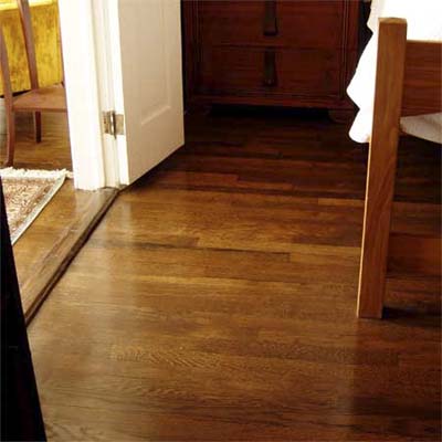 refinished floors add warmth, charm and help tie the rooms together