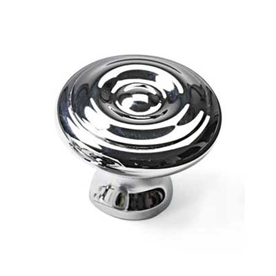 forged brass knob with softer lines than cast metal