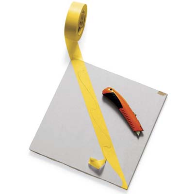 For Stencils using masking tape