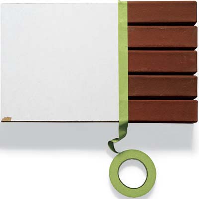For Brick using masking tape