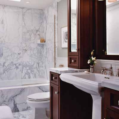 Bathroom Sinks  Small Spaces on Small Spa Retreat   13 Big Ideas For Small Bathrooms   This Old House