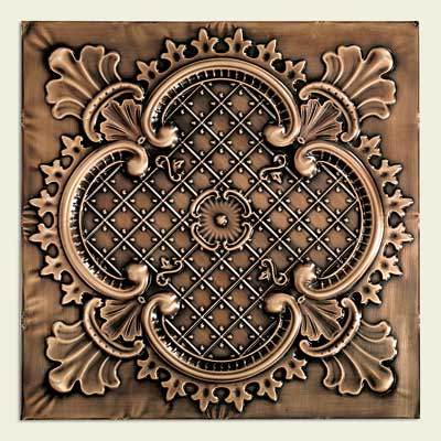 tin ceiling panels in the tudor style