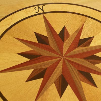 another wooden floor medallion