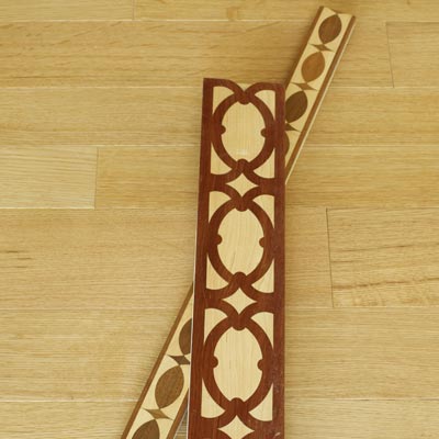 decorative wooden floor borders
