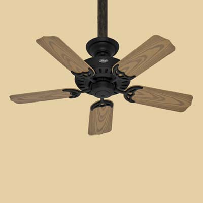 a ceiling fan made by the Hunter Fan Company