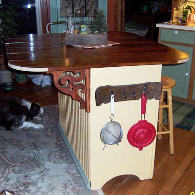 dresser to island