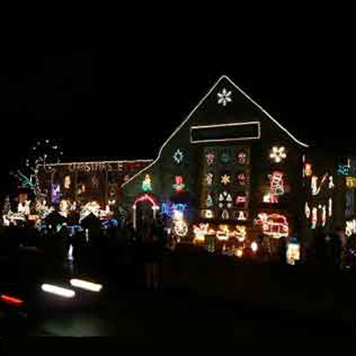 Decorated house is isle of wright, England