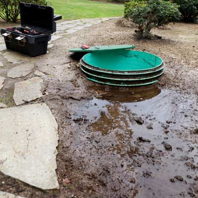 cesspool in front lawn