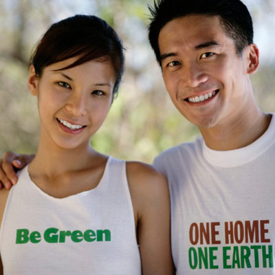 eco-friendly couple