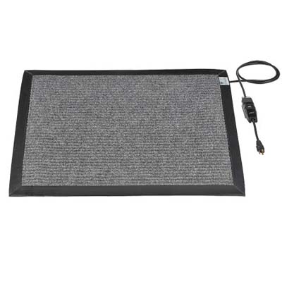 rug-like electric mat to melt snow from the front landing