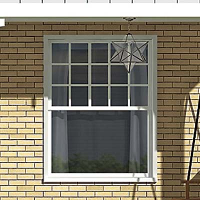 double-hung windows from the photoshop redesign of this ranch style house