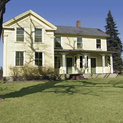 a Michigan farmhouse in Cement City, MI that has been saved