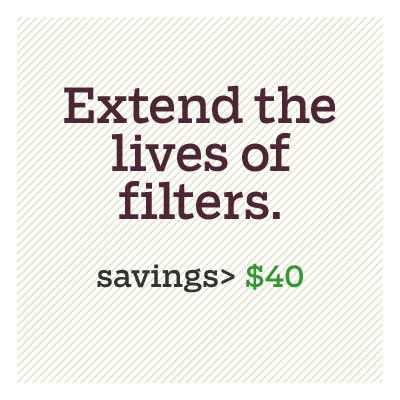 extend the lives of filters for d i y savings