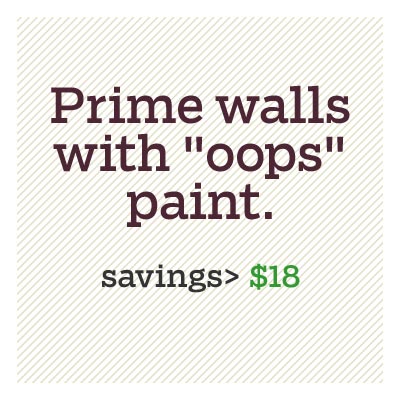 prime walls with oops paint for d i y savings