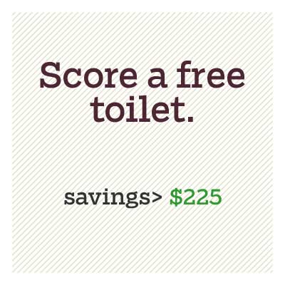 score a free toilet for d i y savings