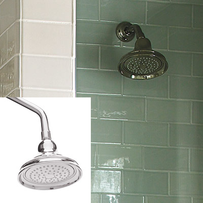 showerhead in stall shower
