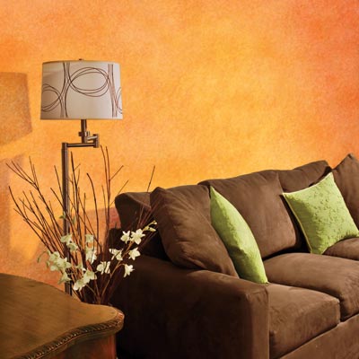 color wash painted room