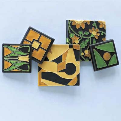 fireplace art tile options