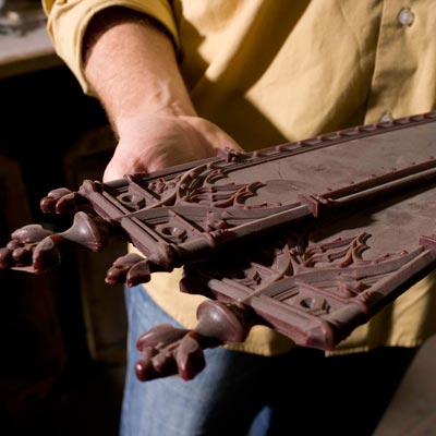 metal products made from wood molds