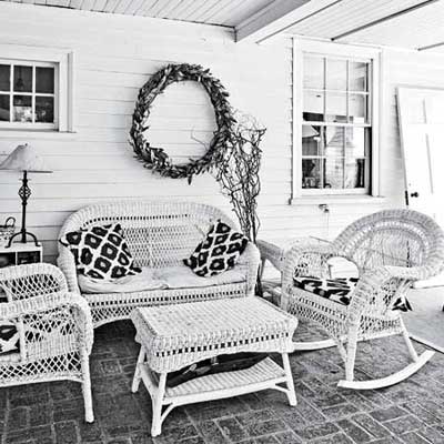 the Newton Centre, MA TV project back porch before being converted into a family room