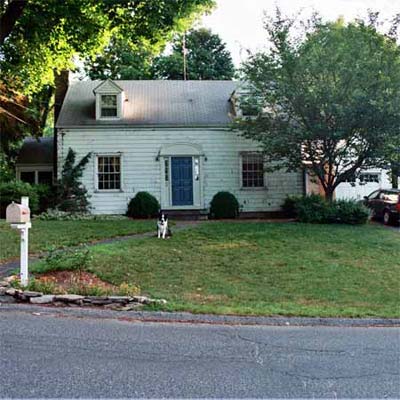 small white house