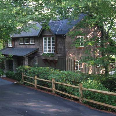 cozy home in the woods