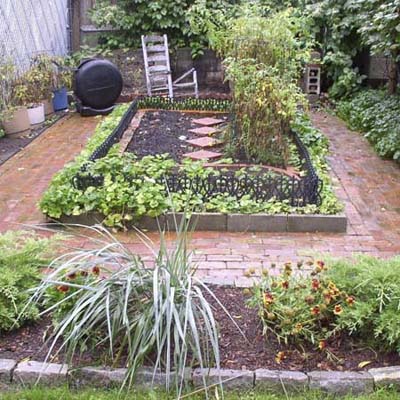 back patio with brick walkway