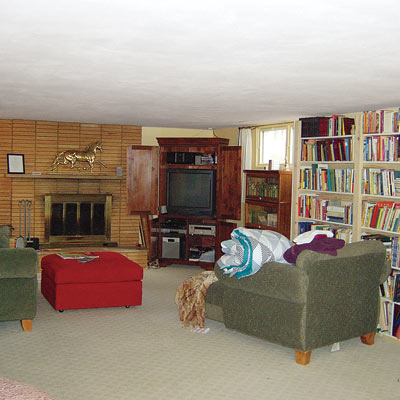 outdated family room