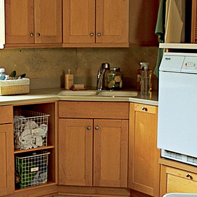utility sink in work station laundry room