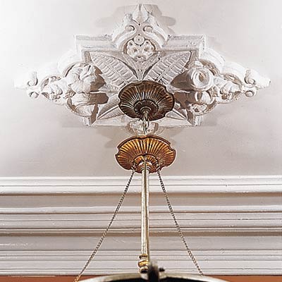 a ceiling medallion for a light fixture or chandelier