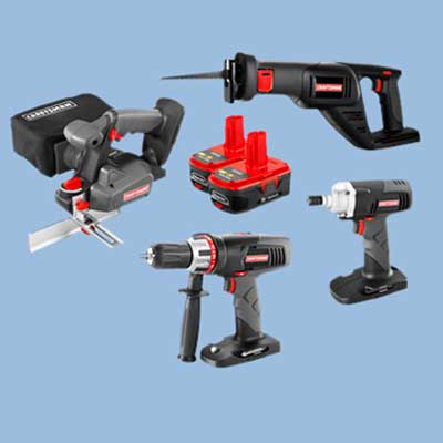 sears cordless tool set