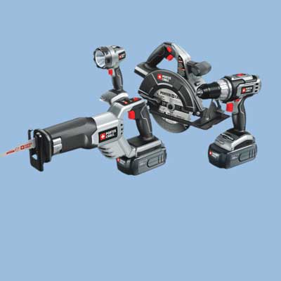 porter cable cordless tool set
