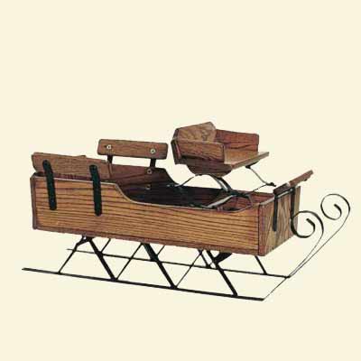 Wooden Sleigh kit for wood Christmas lawn decoration