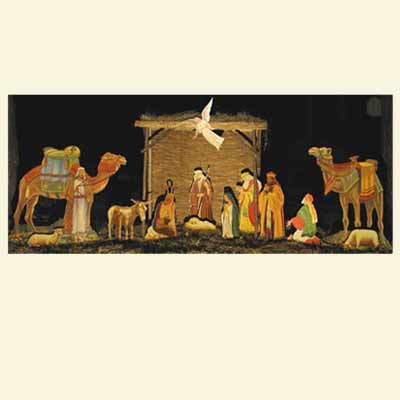 Nativity Scene kit for wood Christmas lawn decoration