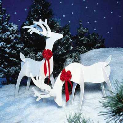 White Reindeer | Holiday Woodworking Plans for Fun Yard Decor | This ...