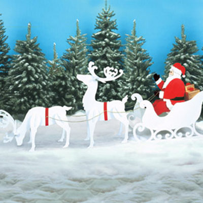 Santa, Sleigh, and Reindeer | Holiday Woodworking Plans ...