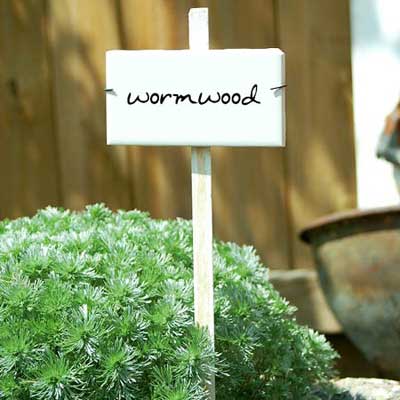 subway tile garden marker