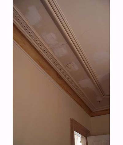 Leak marks in Scott Omelianuk's ceiling