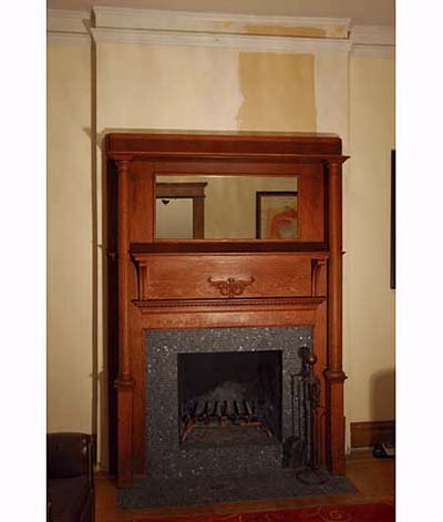 Fireplace at Scott Omelianuk's house